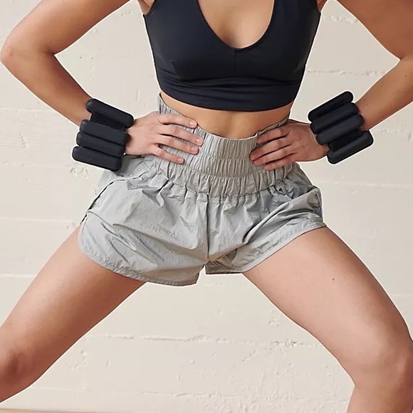 Free People The Way Home Shorts Blue Medium - Picture 3 of 4